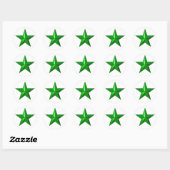 GreenStarButton Ronde Sticker (Vel)