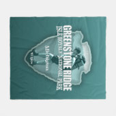 Greenstone Ridge Trail (pijlpunt T) Fleece Deken (Voorkant (Horizontaal))