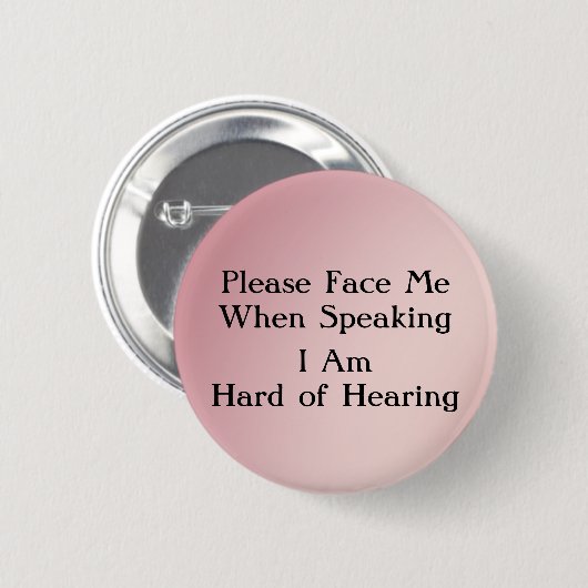 Greentone Hard Hearing Button (Voorkant /achterkant)