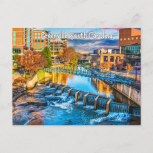 Greenville, Caroline du Sud, Carte postale Voyage