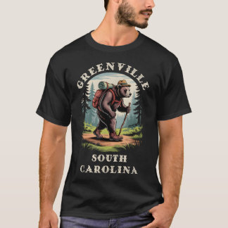 Greenville South Carolina Blauw Rijngebied Wandele T-shirt