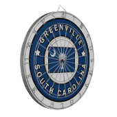 Greenville South Carolina Dartbord (Voorkant Links)
