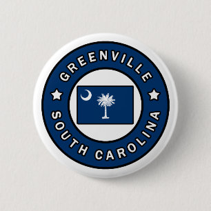 Greenville South Carolina Ronde Button 5,7 Cm