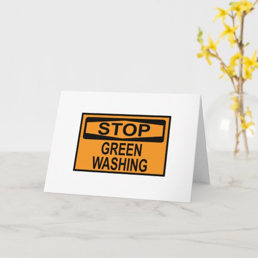 Greenwash-out stopzetten kaart (Gele Bloem)