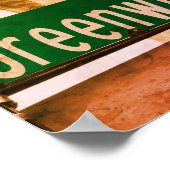 Greenwich Ave, Greenwich, CT Poster (Hoek)