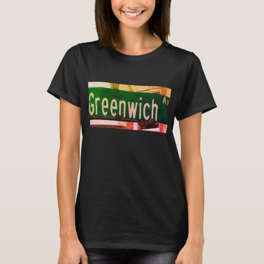 Greenwich Ave, Greenwich, T-shirt CT (Devant)