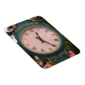 Greenwich Avenue Post Clock, Greenwich, CT Magneet (Rechterzijde)