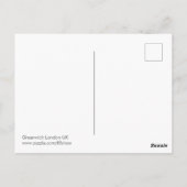 Greenwich London UK Briefkaart (Achterkant)