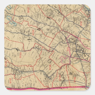 Greenwich, New York Vierkante Sticker