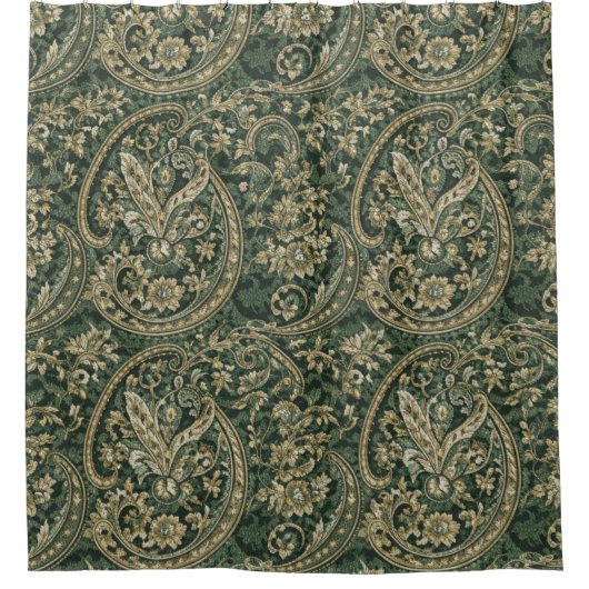 Greenwich Paisley Douchegordijn (Voorkant)