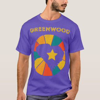 Greenwood South Olina Verdrietig Souvenir T-shirt