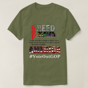 GREEP OVER MENSEN AMERIKA T-SHIRT