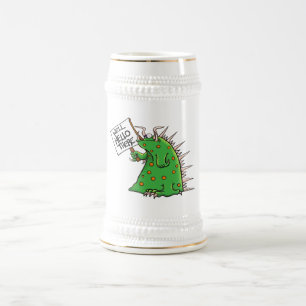 Greep Stein White en Gold Bierpul