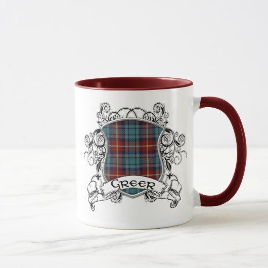 Greer Tartan Shield Mok (Rechts)