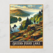 Greers Ferry Lake, Arkansas | schilderij Briefkaart (Voorkant)