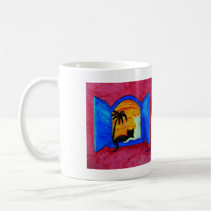 Greet the Morning Cat Cup Koffiemok