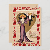 GREET THEE VALENTIJN |  VALENTIJN BRIEFKAART (Voorkant / Achterkant)