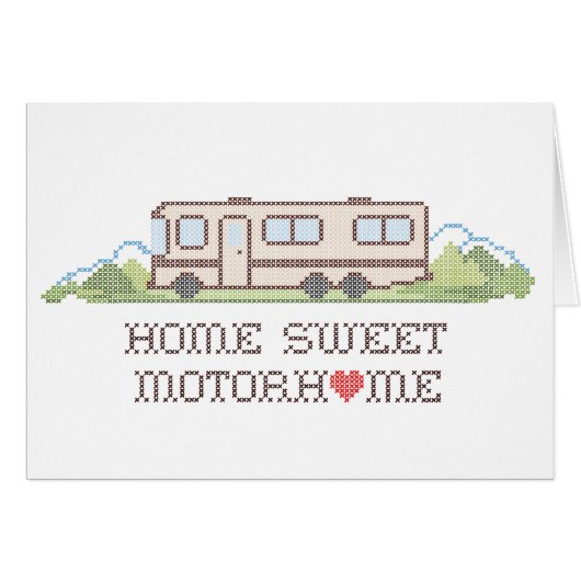 Greeting Card - Home Sweet Motor Home (Voorkant Horizontaal)