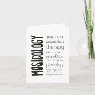 greeting card - MUSICOLOGY Kaart