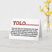Greeting Card YOLO...definition Kaart (Gele Bloem)