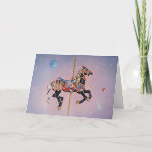 Greeting Cards - Petaluma Carousel Horse 1 Kaart