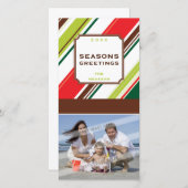 GREETING CARTE PHOTO :: saison rayée P2 (Devant / Derrière)