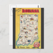Greeting from Indiana  briefkaart (Voorkant / Achterkant)