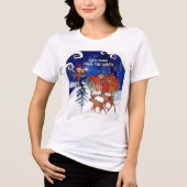 Greeting from the North Moose Village Tri-Blend Shirt (Voorkant)