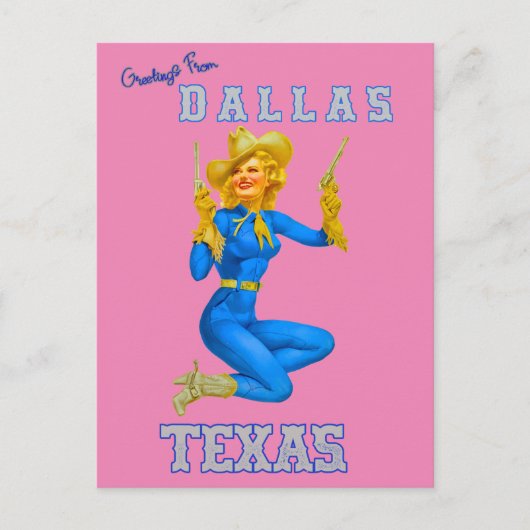 Greeting of Dallas Texas Briefkaart (Voorkant)