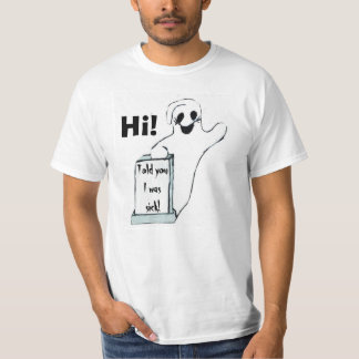 GREETING WAVING GHOST tee T-shirt