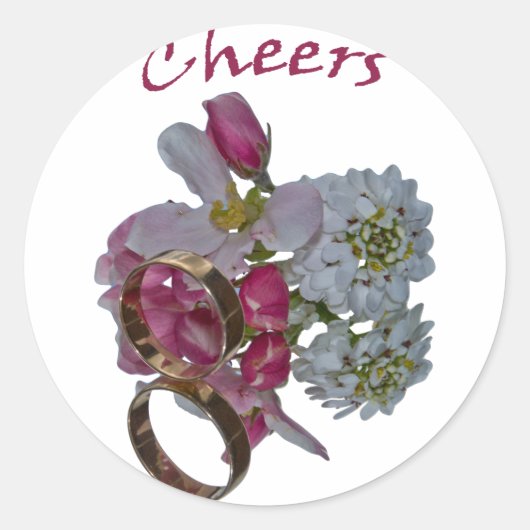 Greetings - Cheers Ronde Sticker (Voorkant)
