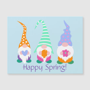 Greetings Colorful Happy Spring Gnomen