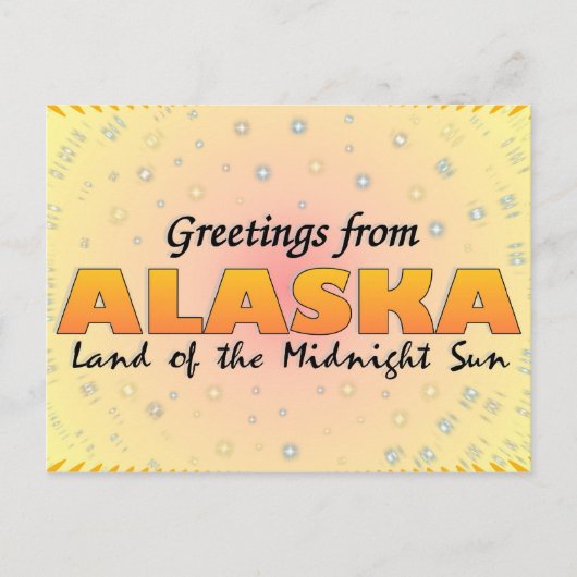 Greetings from Alaska Briefkaart (Voorkant)