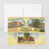 Greetings From Burlington Vermont Briefkaart (Voorkant / Achterkant)