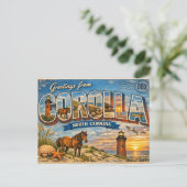 Greetings from Corolla Briefkaart (Staand voorkant)