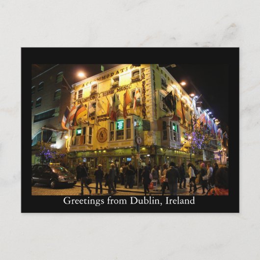 Greetings from Dublin, Ierland Briefkaart (Voorkant)