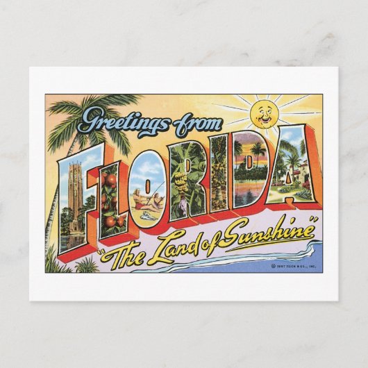 Greetings from Florida Briefkaart (Voorkant)