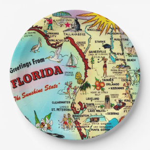 Greetings from Florida Papieren Bordje