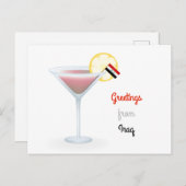 Greetings From Irak Cocktail Holiday Postcard Feestdagenkaart (Voorkant / Achterkant)