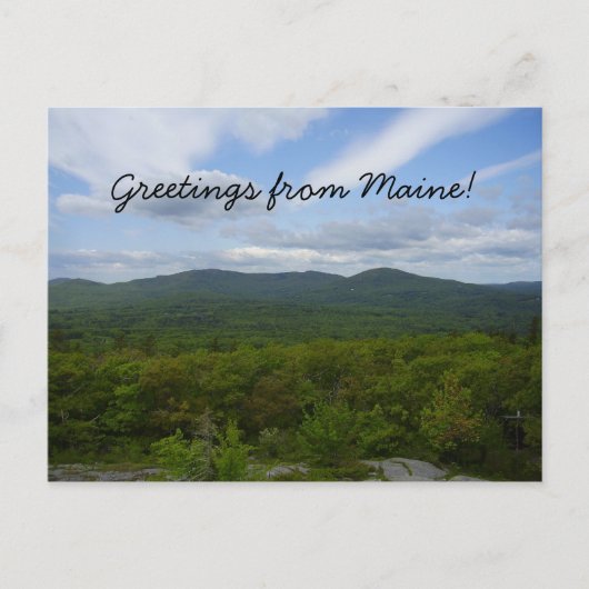 Greetings from Maine Postcard Briefkaart (Voorkant)