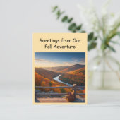 Greetings from Our Fall Adventure Travel Briefkaart (Staand voorkant)