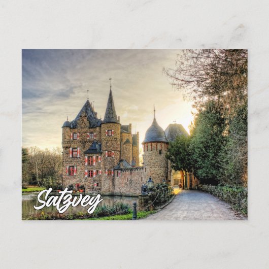 Greetings From Satzvey Castle, Germany Briefkaart (Voorkant)