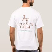 "Greetings from Solomon Boerderij" T-Shirt (Achterkant)