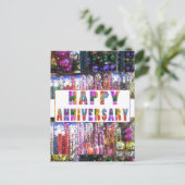 Greetings: HappyANNIVERSARY Happy Anniversary Briefkaart (Staand voorkant)