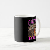 Greetings Huzz Funny Cat Meme Bootleg Graphic Men Koffiemok (Voorkant rechts)