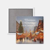 Greetings Kitsch op de kerstmarkt in de Duitse sti Magneet (Voorkant / Achterkant)