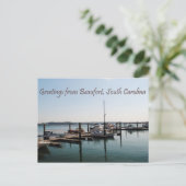 Greetings of Beaufort, SC Briefkaart (Staand voorkant)