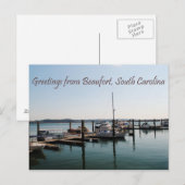 Greetings of Beaufort, SC Briefkaart (Voorkant / Achterkant)