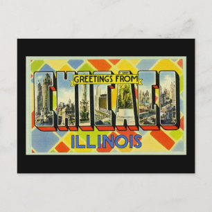 Greetings of Chicago Illinois Briefkaart