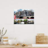 Greetings of Holland - Amsterdam Poster Print (Keuken)